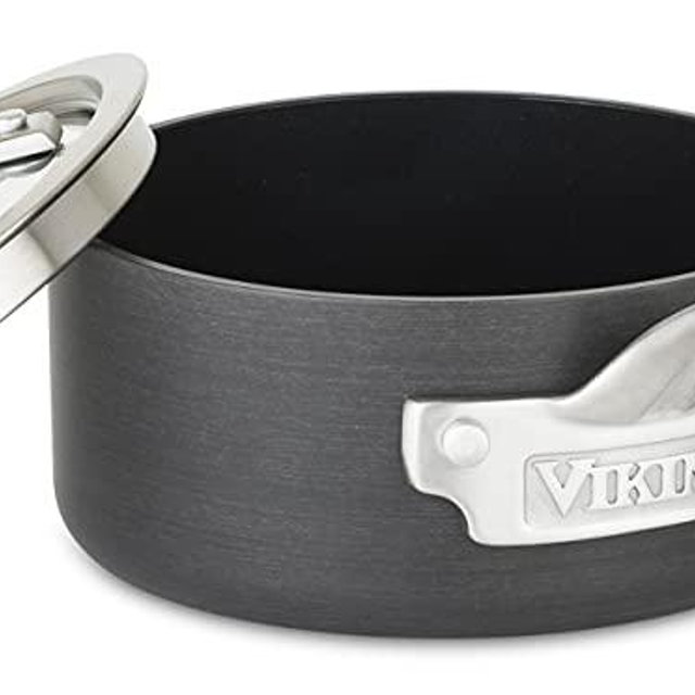 Viking Culinary Hard Anodized Nonstick Sauce Pans, 1 Quart, Gray