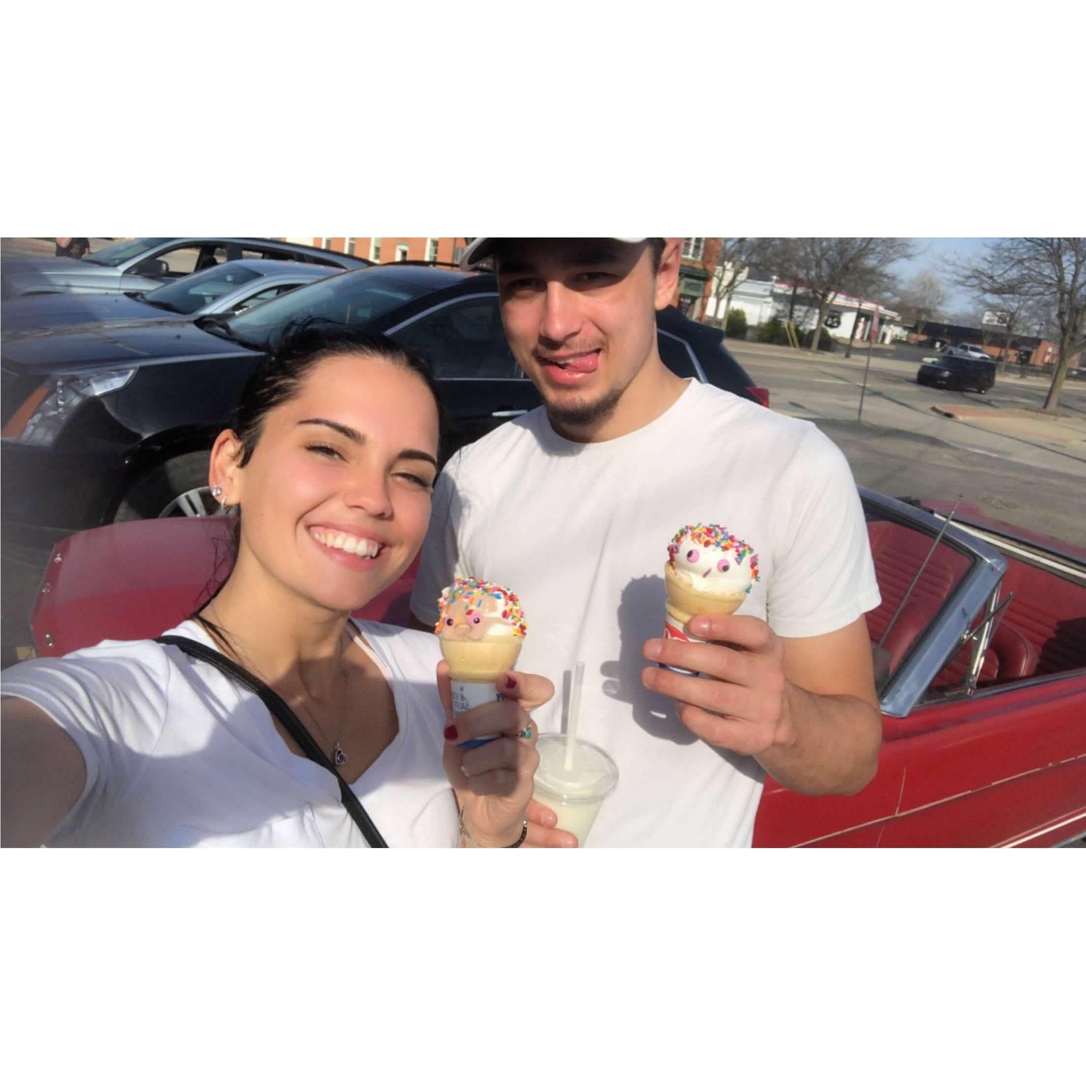 The Brenners and their ice cream...