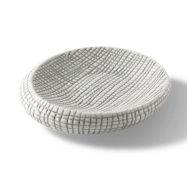 Pasha Porcelain Soap Dish, Gray