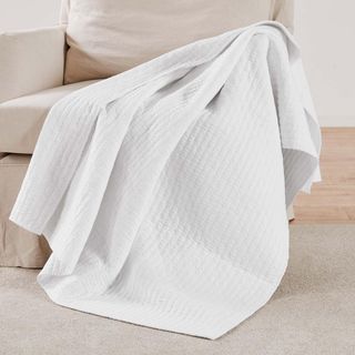 Cross Stitch Quilted Throw