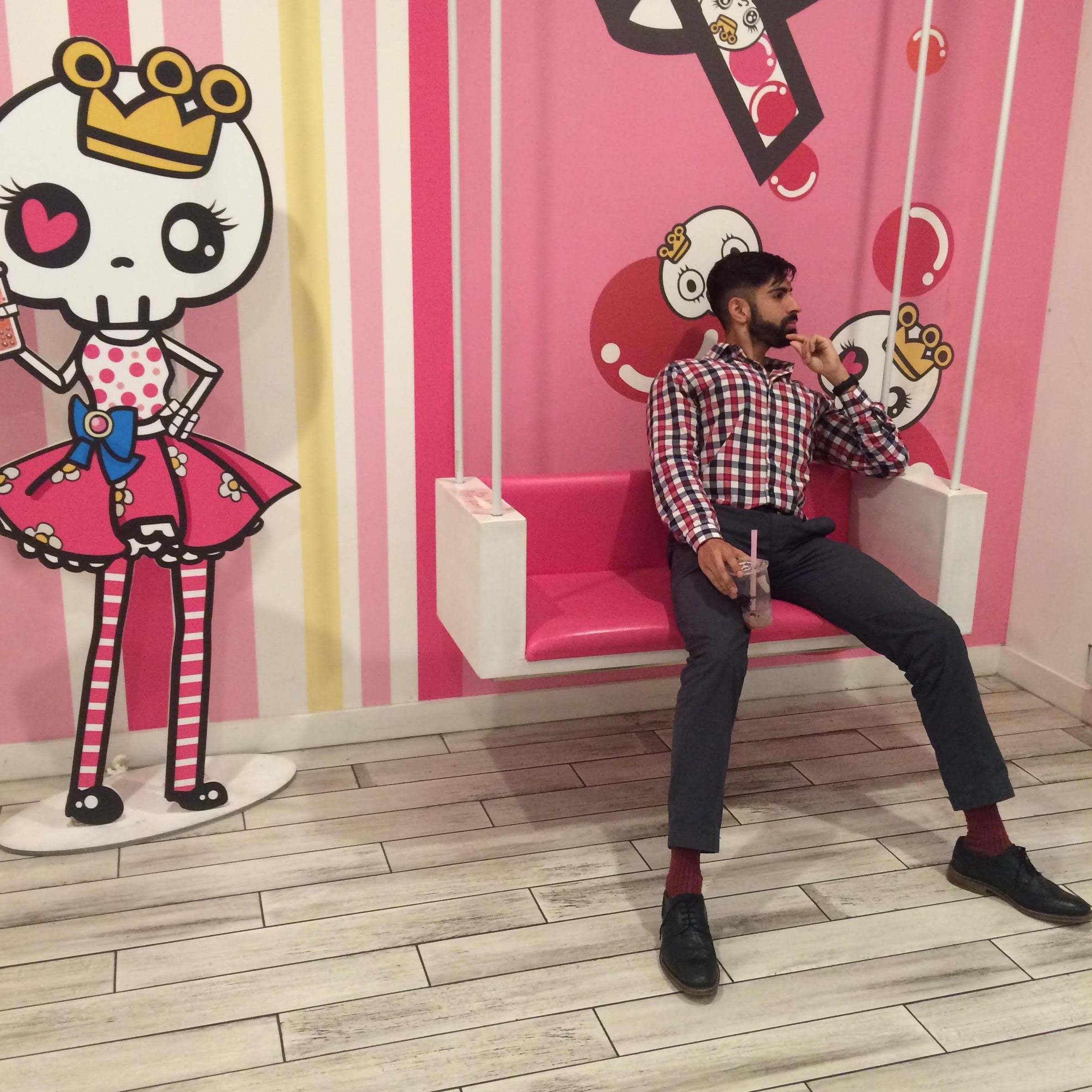 We often went to Eden Center in Falls Church when Kush lived there and Kush loved the Bubble Tea shop!