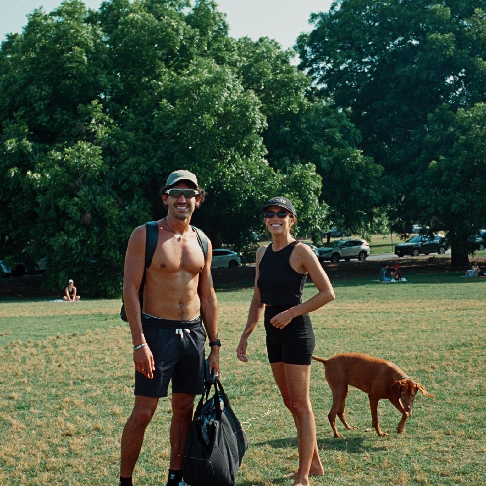 Austin with Uma