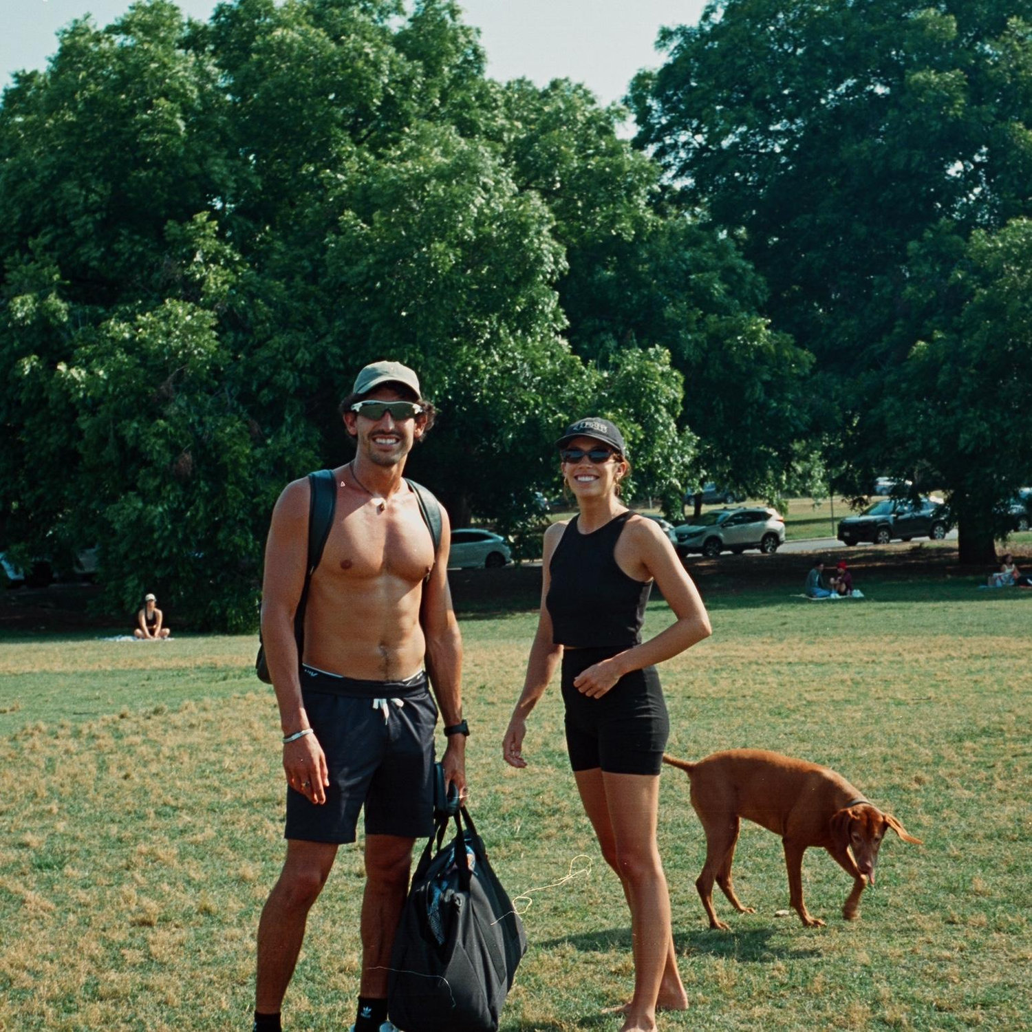 Austin with Uma