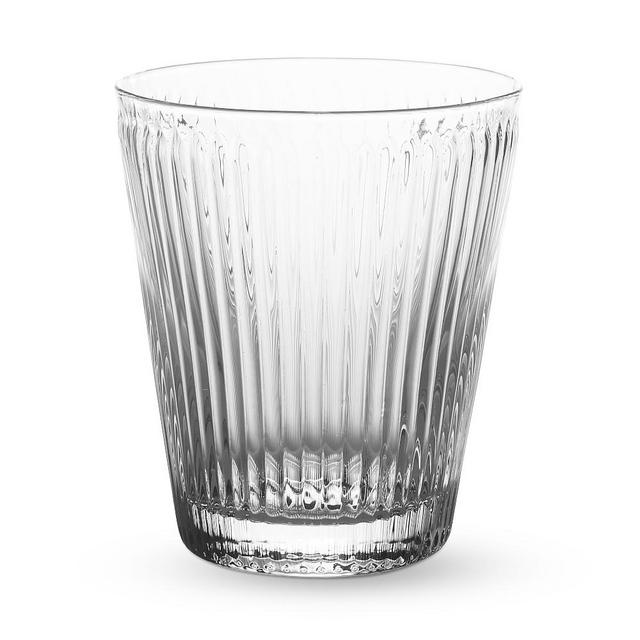 Optic Short Tumblers, Set of 4, Clear