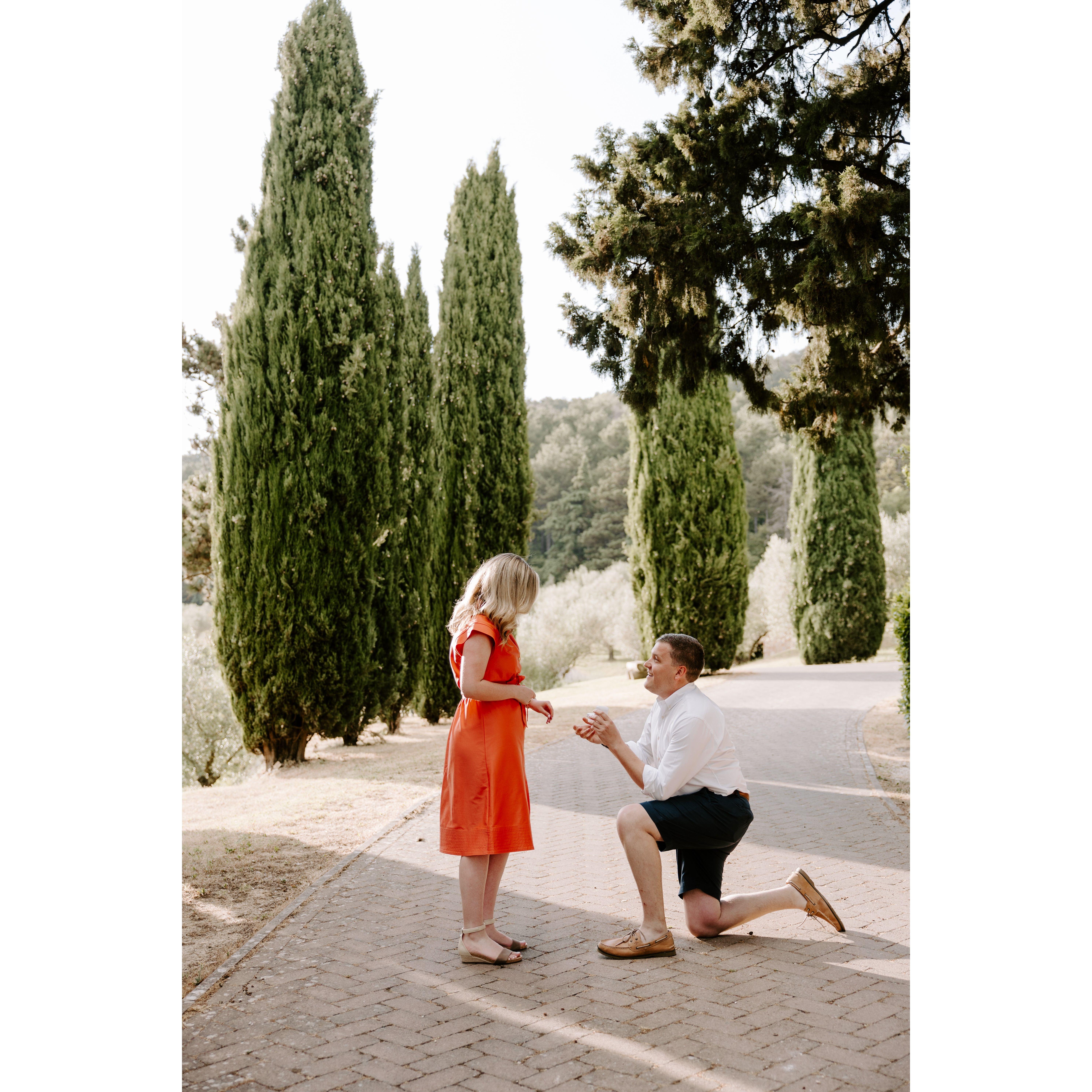 Brent proposed in Tuscany, Italy in June 2025