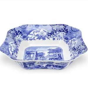 Spode Blue Italian Square Serving Bowl