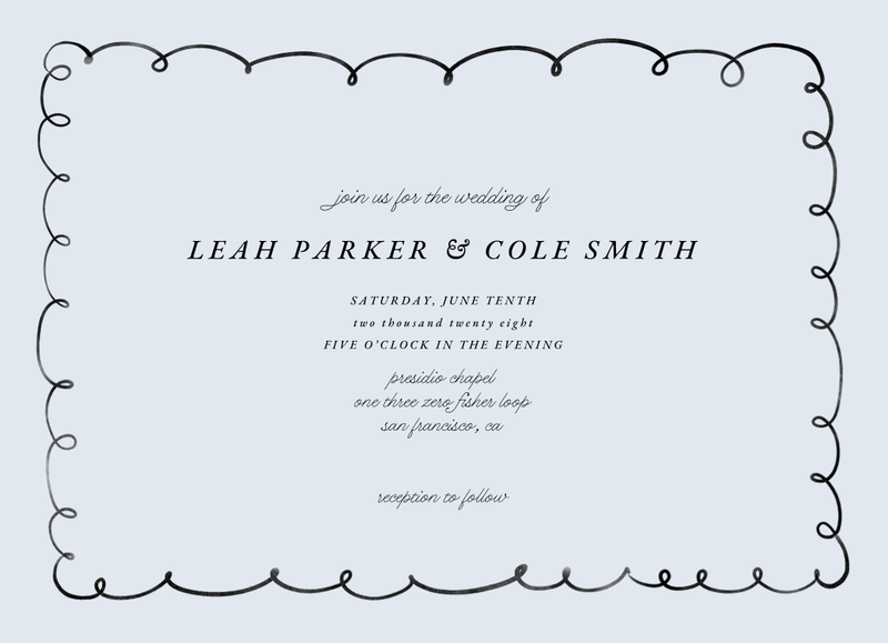 Colmar Landscape | Ice | Zola Wedding Invitations