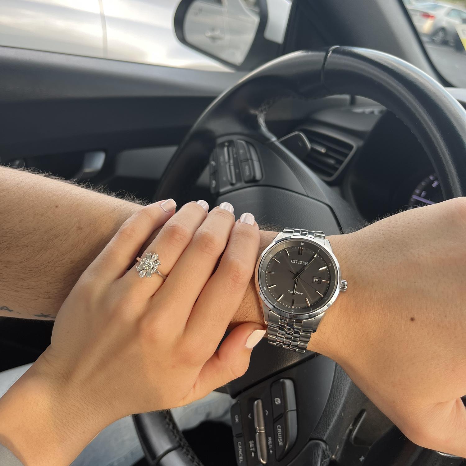 Engagement ring and engagement watch!