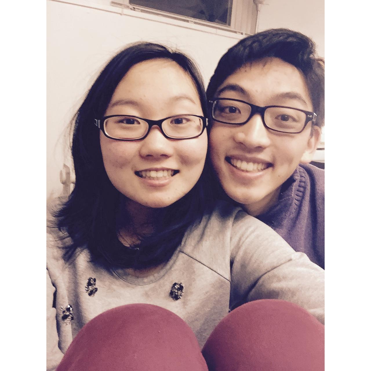 One of our first selfies