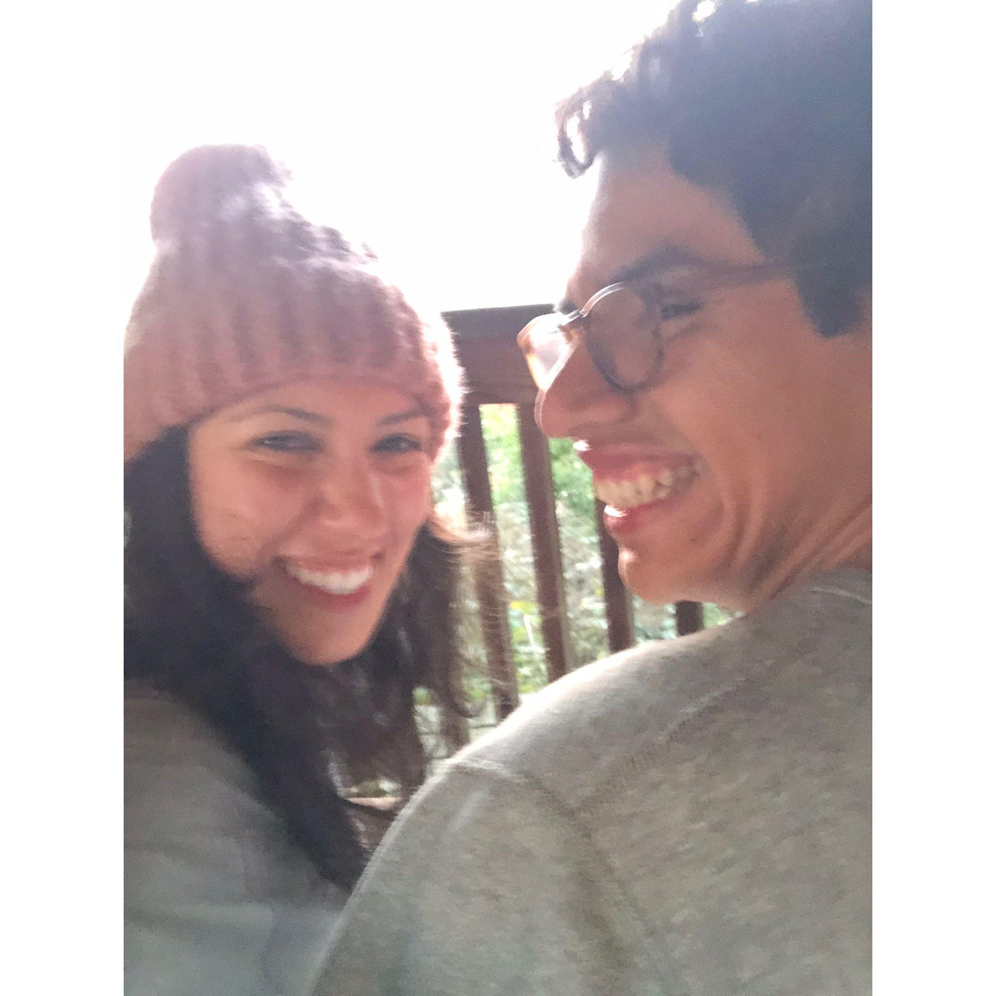 Our first trip together, Sausalito!