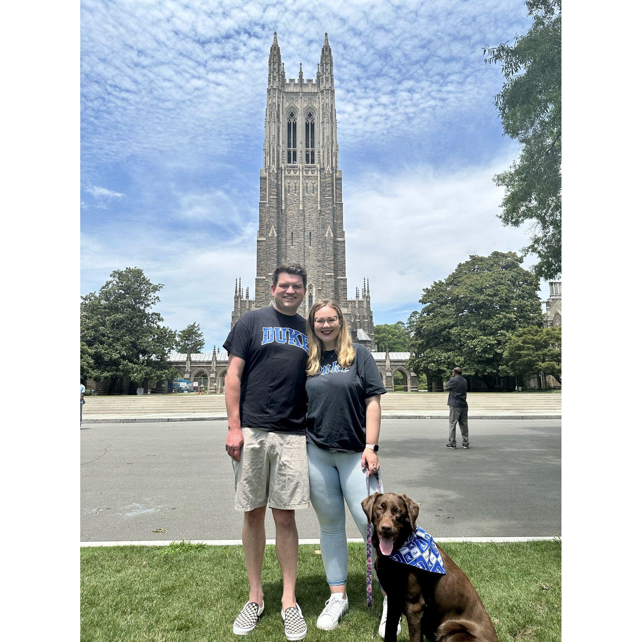 A few weeks before we moved to Durham for Courtney's MBA