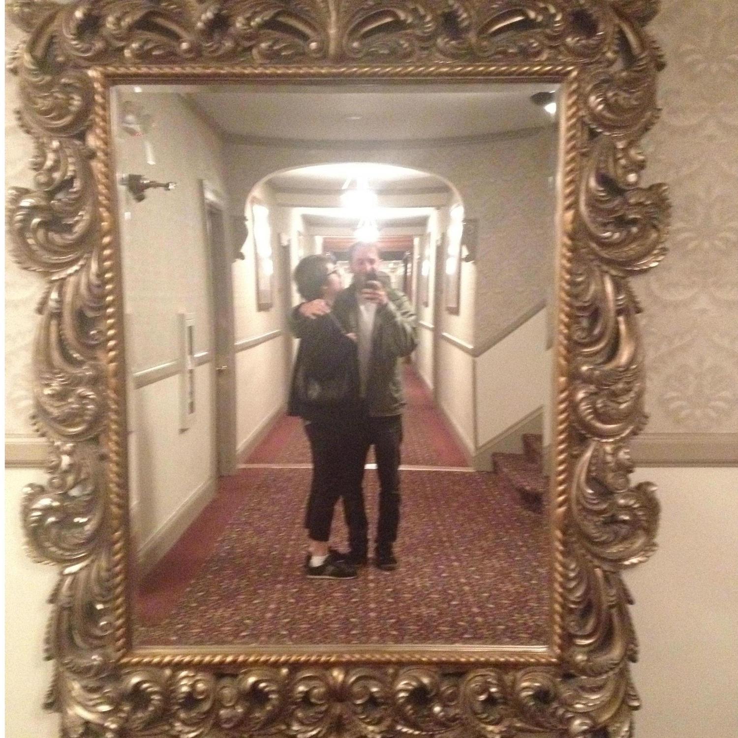 Jamie and Rocky at The Overlook Hotel" home of The Shining.