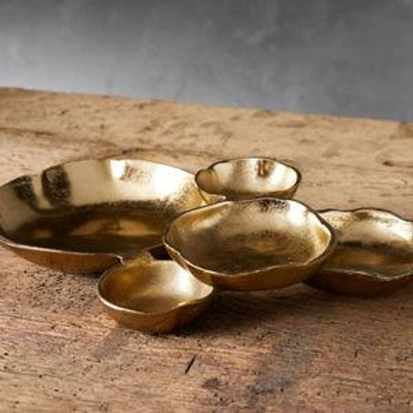 Klasa Small Dark Gold Platter