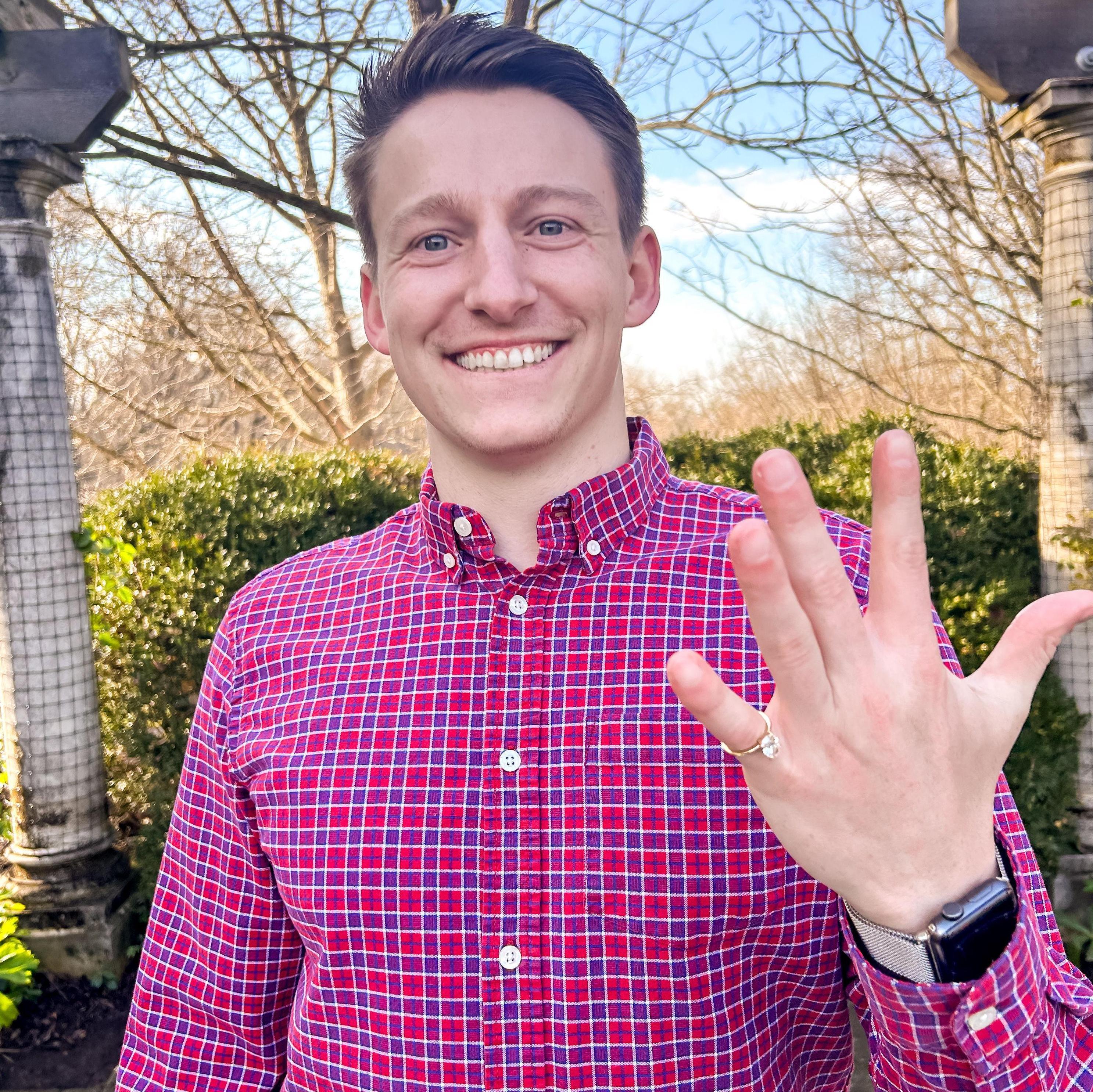 James proposed on Christmas Eve (2023) at Ault Park! It was absolutely perfect!💍