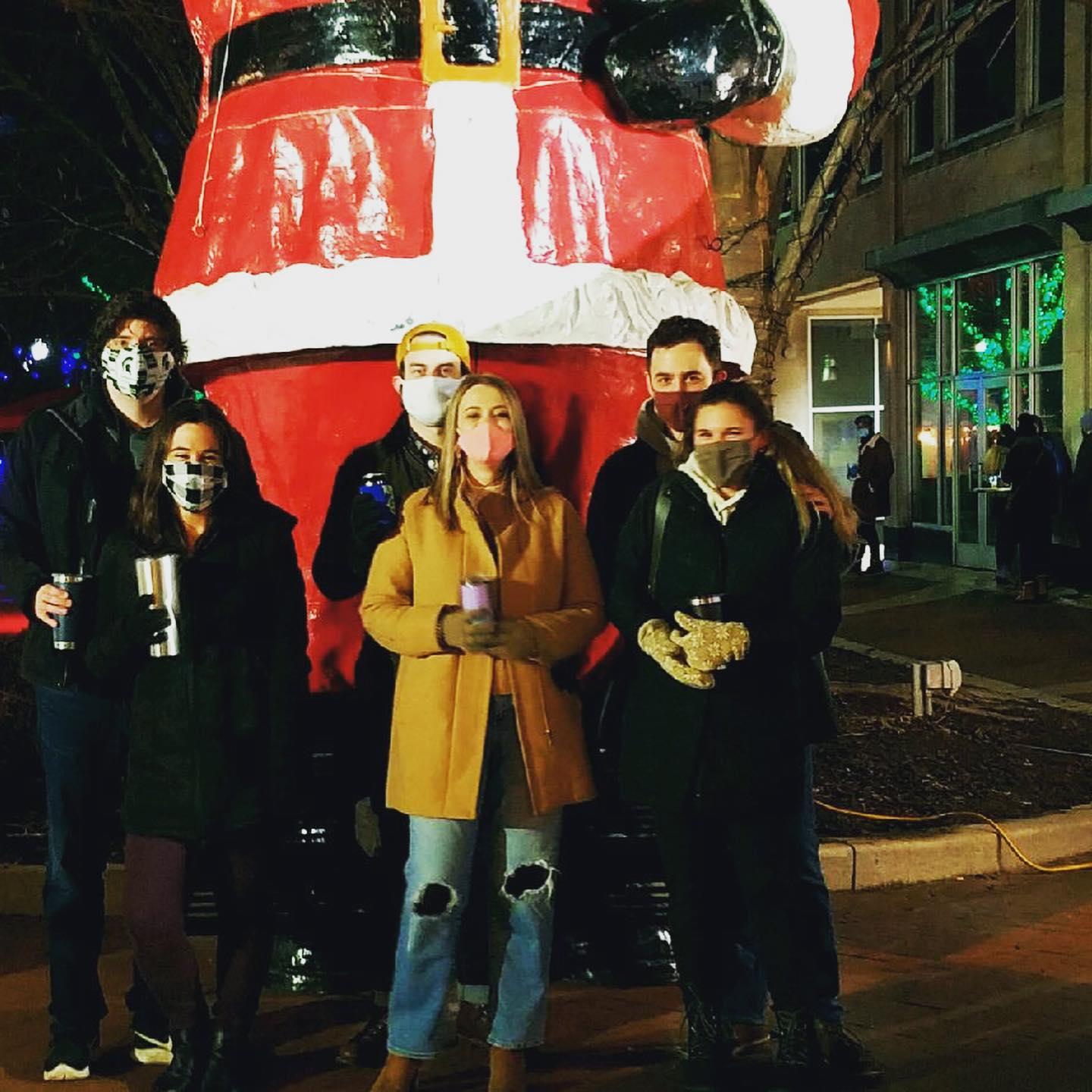 NYE 2021 with some members of our bridal party: Brett, Tracy, Logan, and Abby.