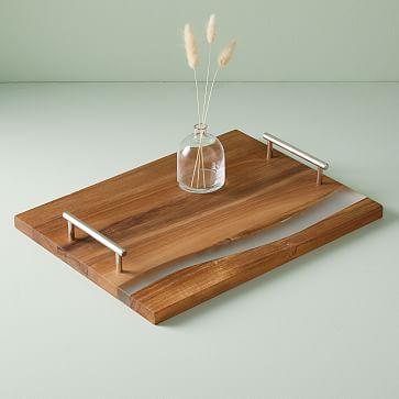 Wood & Resin Tray - Large Rectangle
