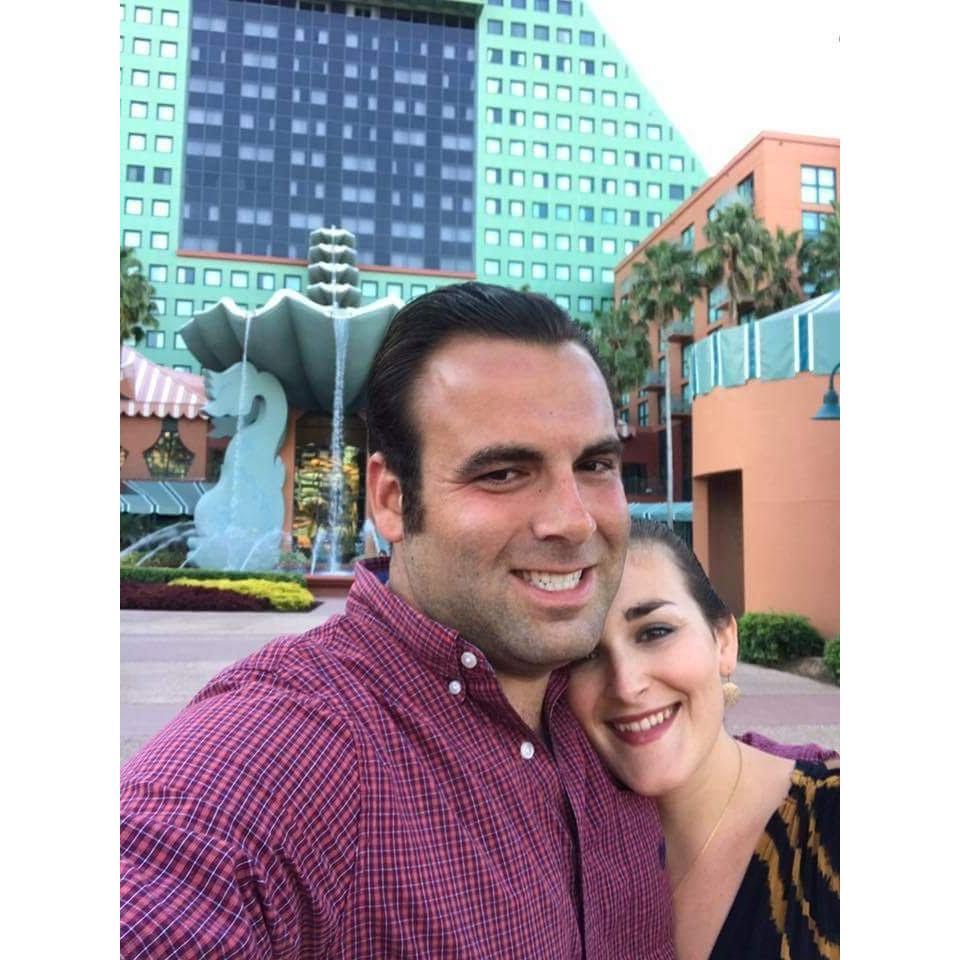 Our first vacation together at The Swan in Disney World Orlando, Florida.