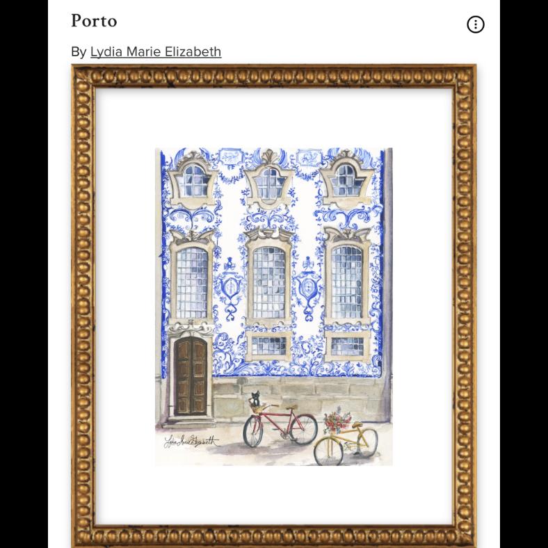 Porto By Lydia Marie Elizabeth Framed Art Print