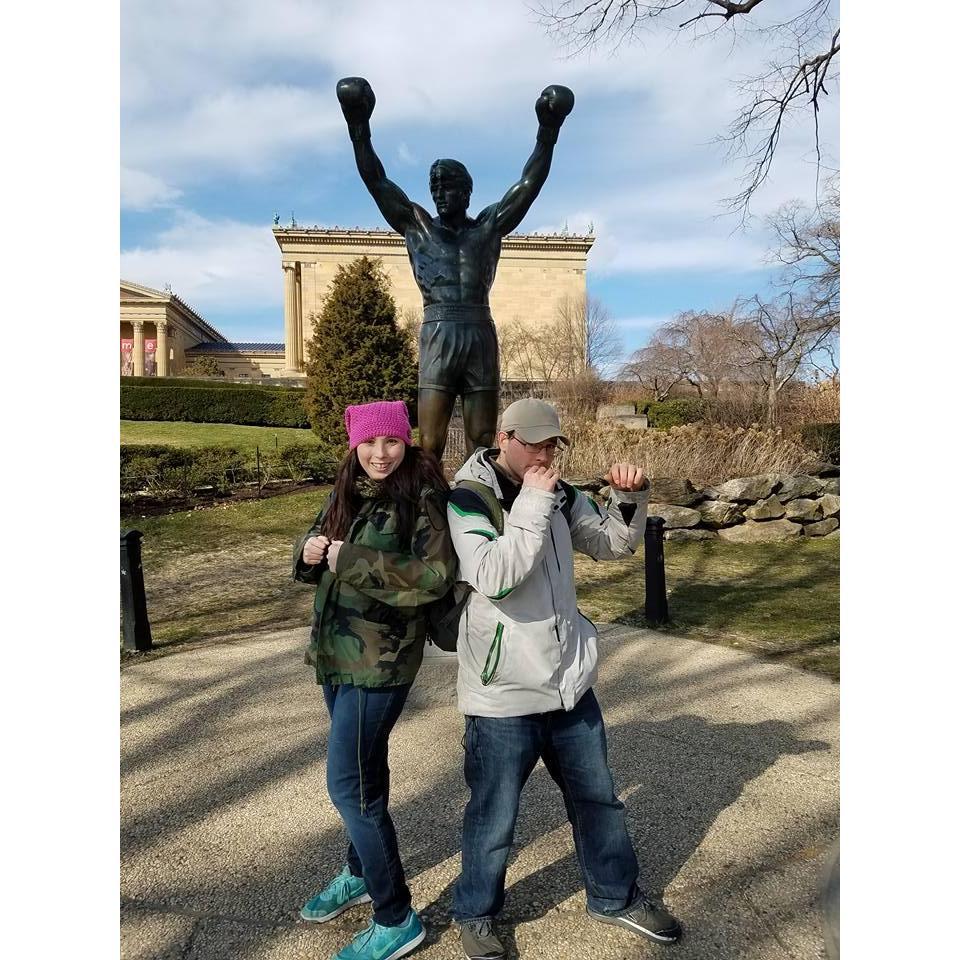 At the Rocky Statue