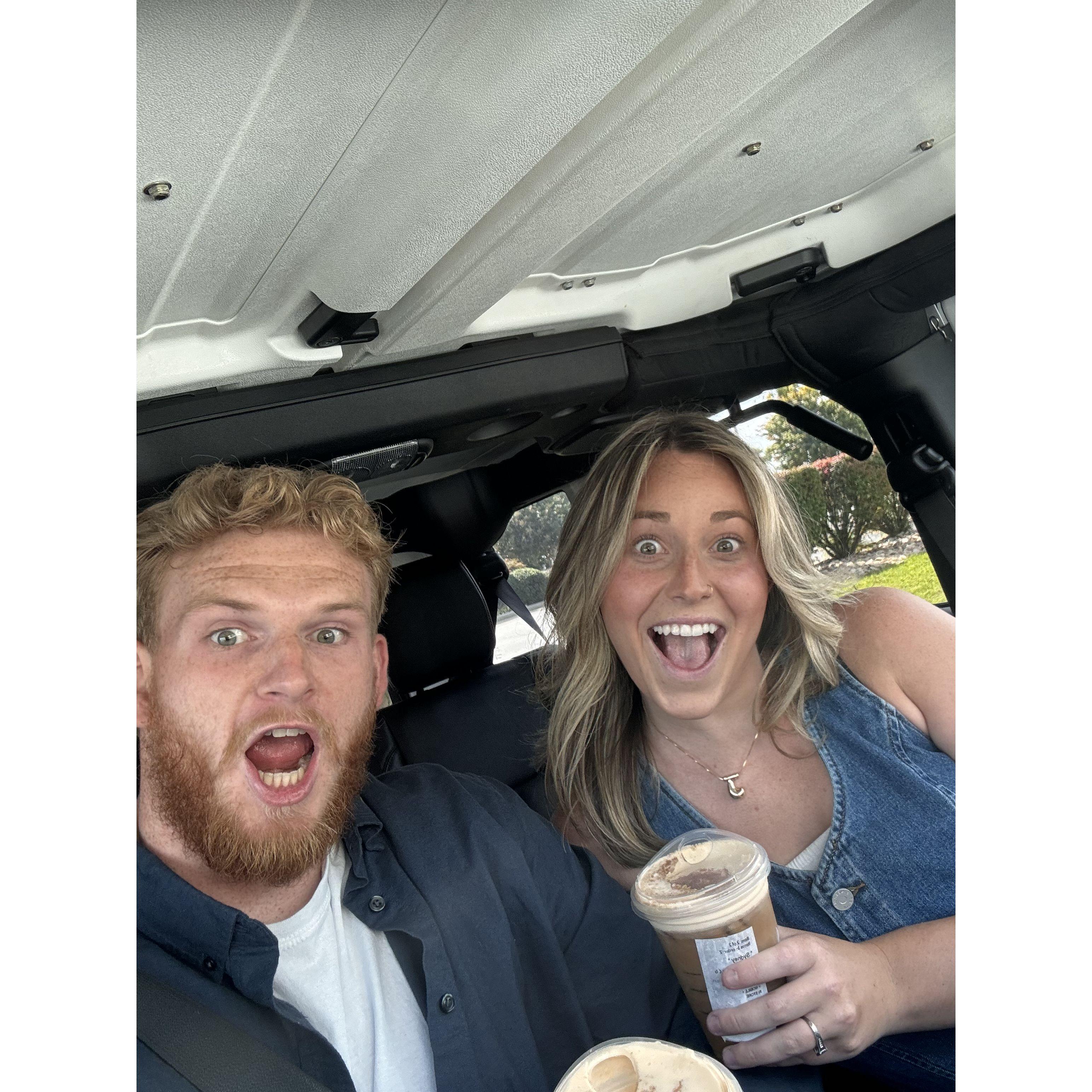 September 21, 2024 The day we went and looked at wedding rings to see what style we liked.