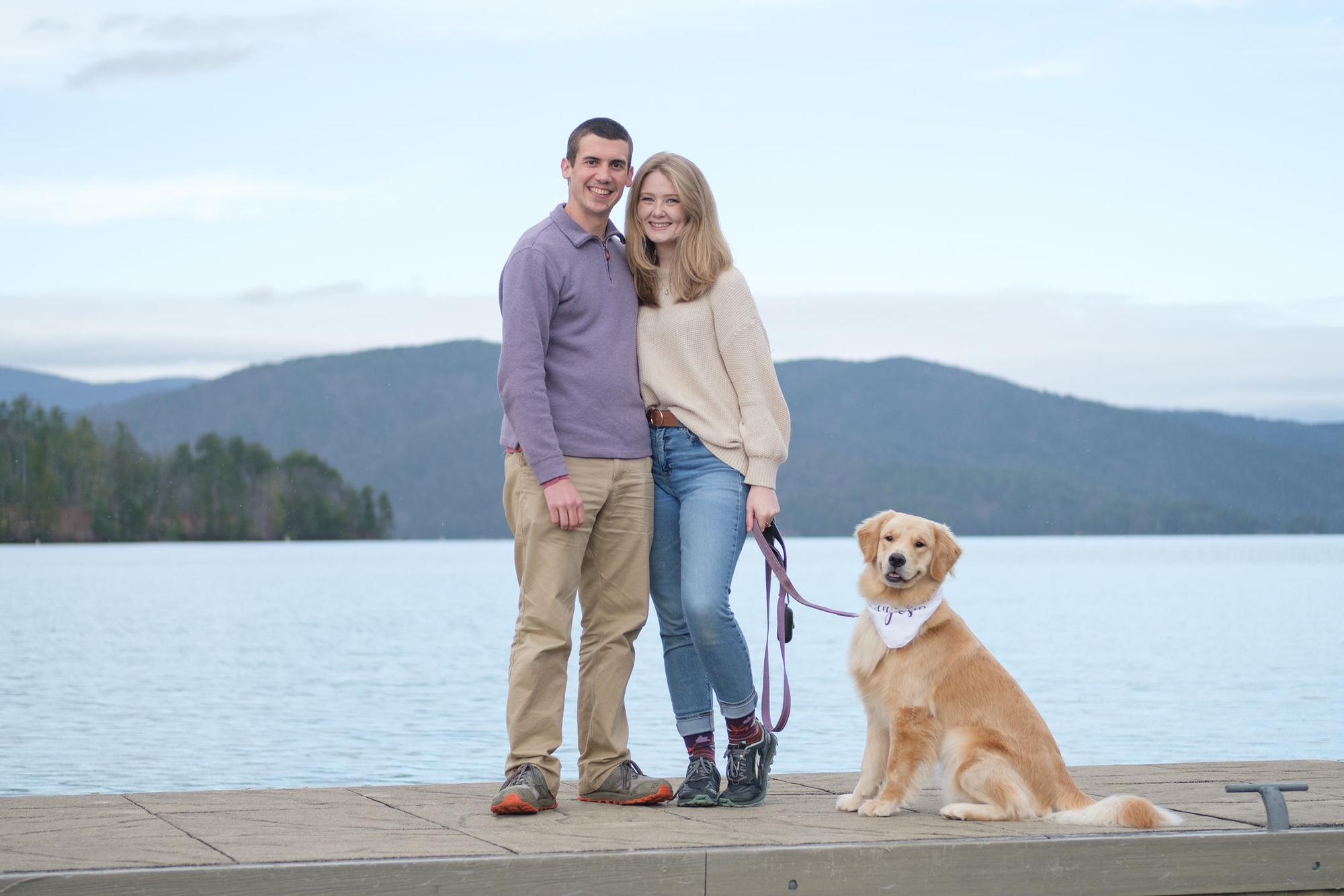 Engagement Photos on Lake Jocassee