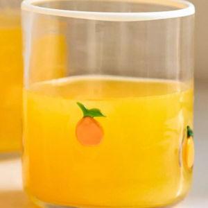 Orange Icon Juice Glass