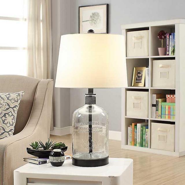 Glass Table Lamp