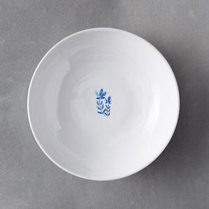 Azure Blooms Stoneware Serving Bowl
