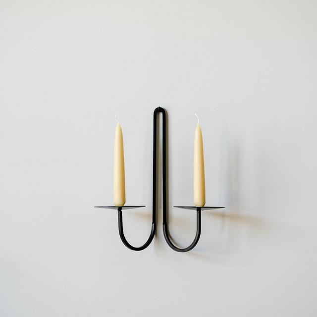 iron candle holder – double arm