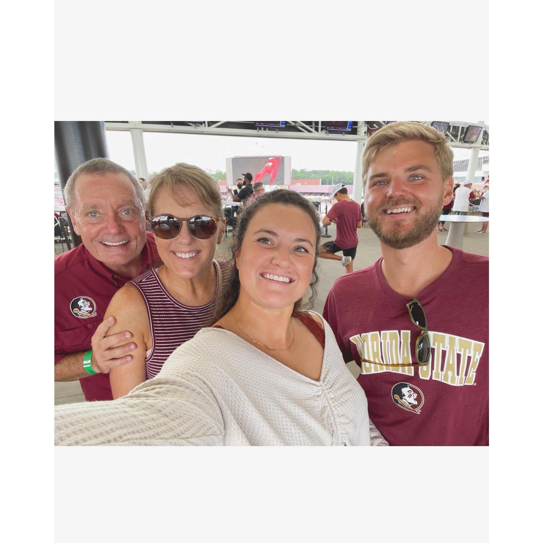 The family took Thomas to his first FSU game