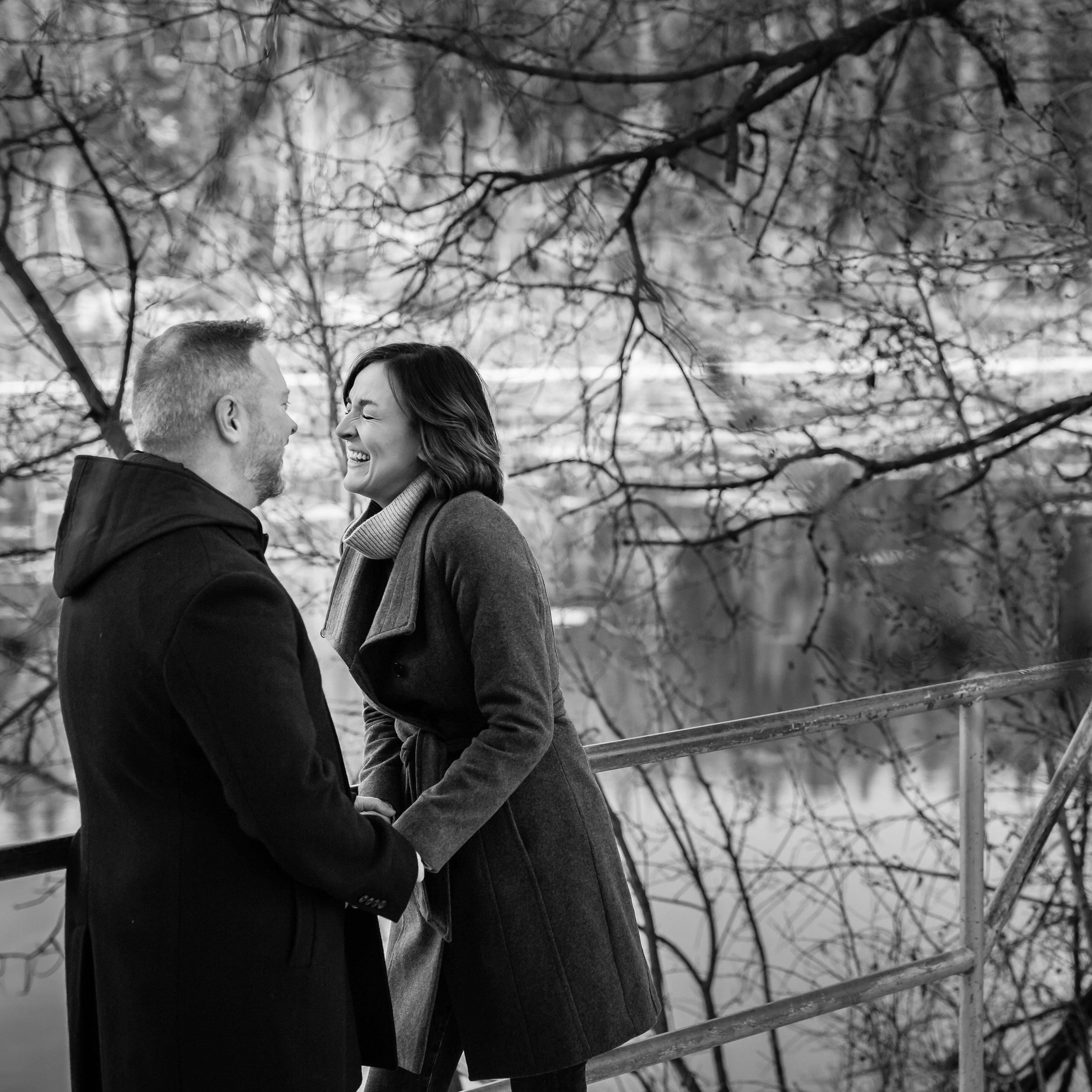 This is where Chris proposed. We went back for our engagement photos. xoxoxo