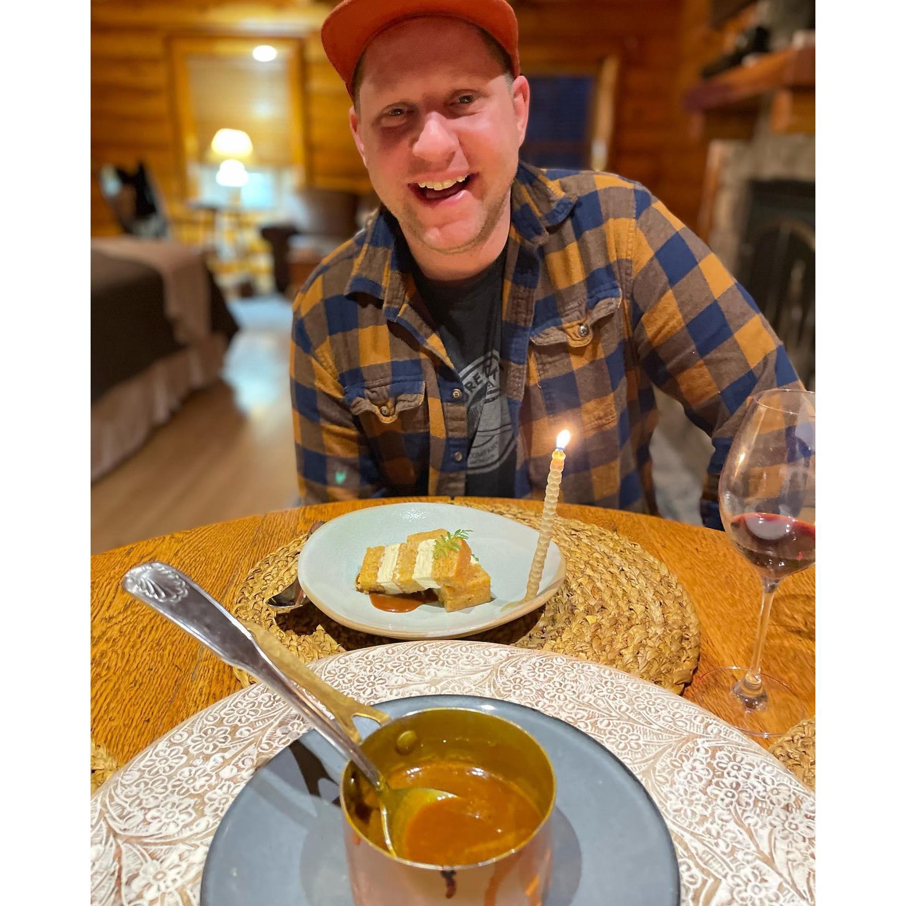 March 2022 at the Vegetable Culinary Institute celebrating this studs birthday. The best meal either of us have ever had!