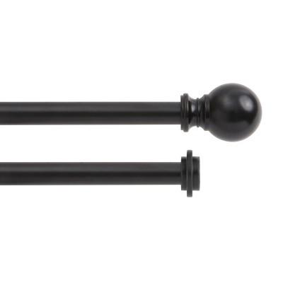 Ball 5/8" Standard Decorative Window Double Curtain Rod - Kenney&#153;