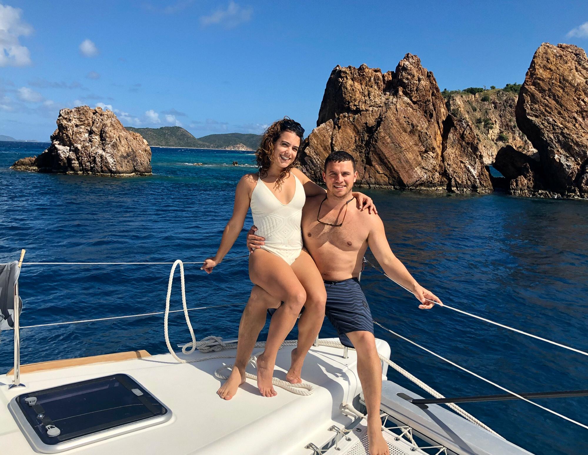 Sailing through the British Virgin Islands - January 2019