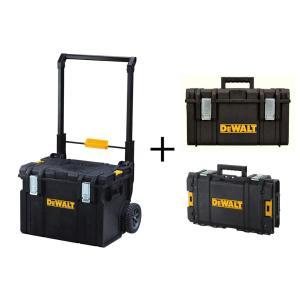 ToughSystem DS450 22 in. 17 Gal. Mobile Tool Box, DS130 Tool Box and DS300 Large Tool Box Combo Set (3 Components)