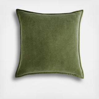 Organic Cotton Velvet Throw Pillow Cover