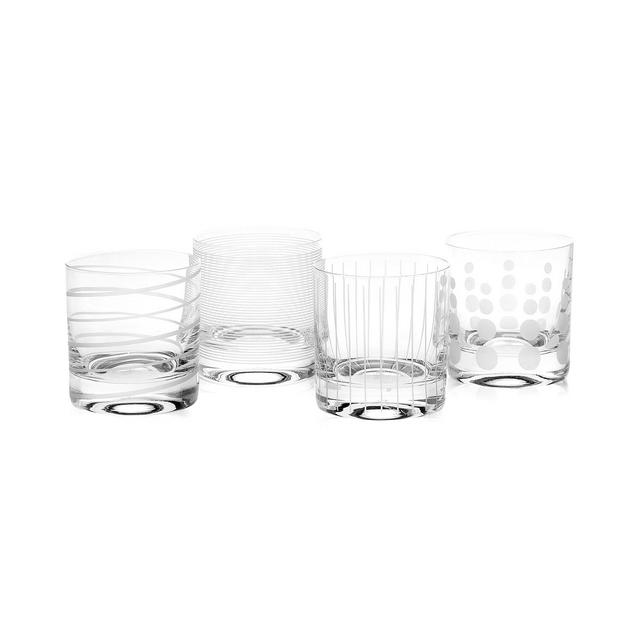 Mikasa Clear Cheers Double Old Fashioned Glasses, Set Of 4