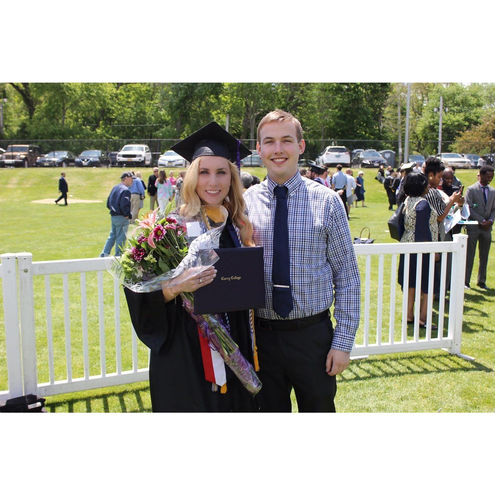 Mariana college graduation form Curry College with a Bachelors of Science in Nursing on May 21st, 2017