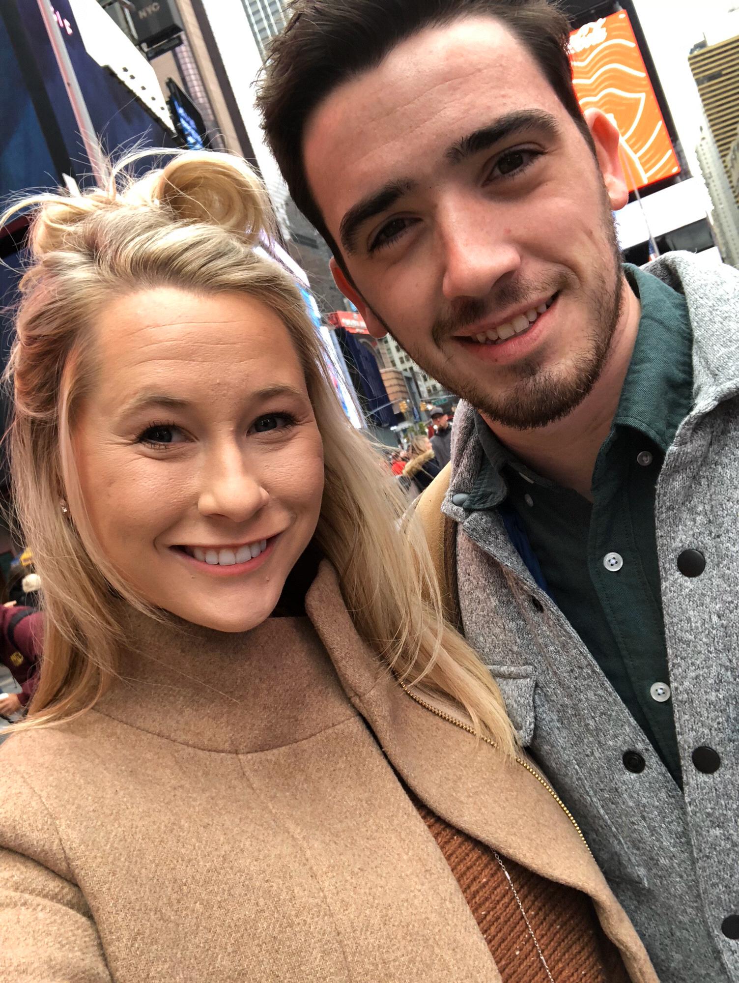 Just minutes before Mike proposed!