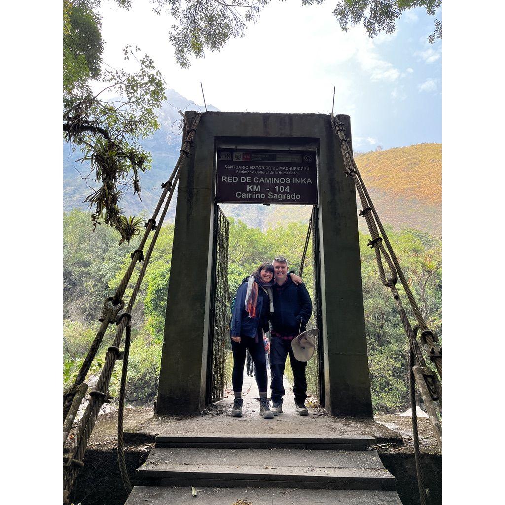 At the start of the trek to Matchu Pitchu.
