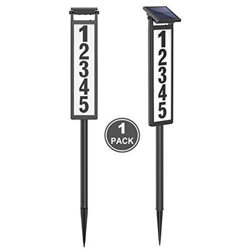 SUNGATH Lighted House Address Numbers Sign,Solar Powered House Numbers Light for House and Yard (Height 35 Inches, 1 Pack)