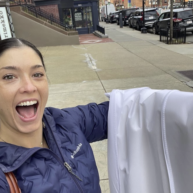 November 2021: Picking up THE DRESS