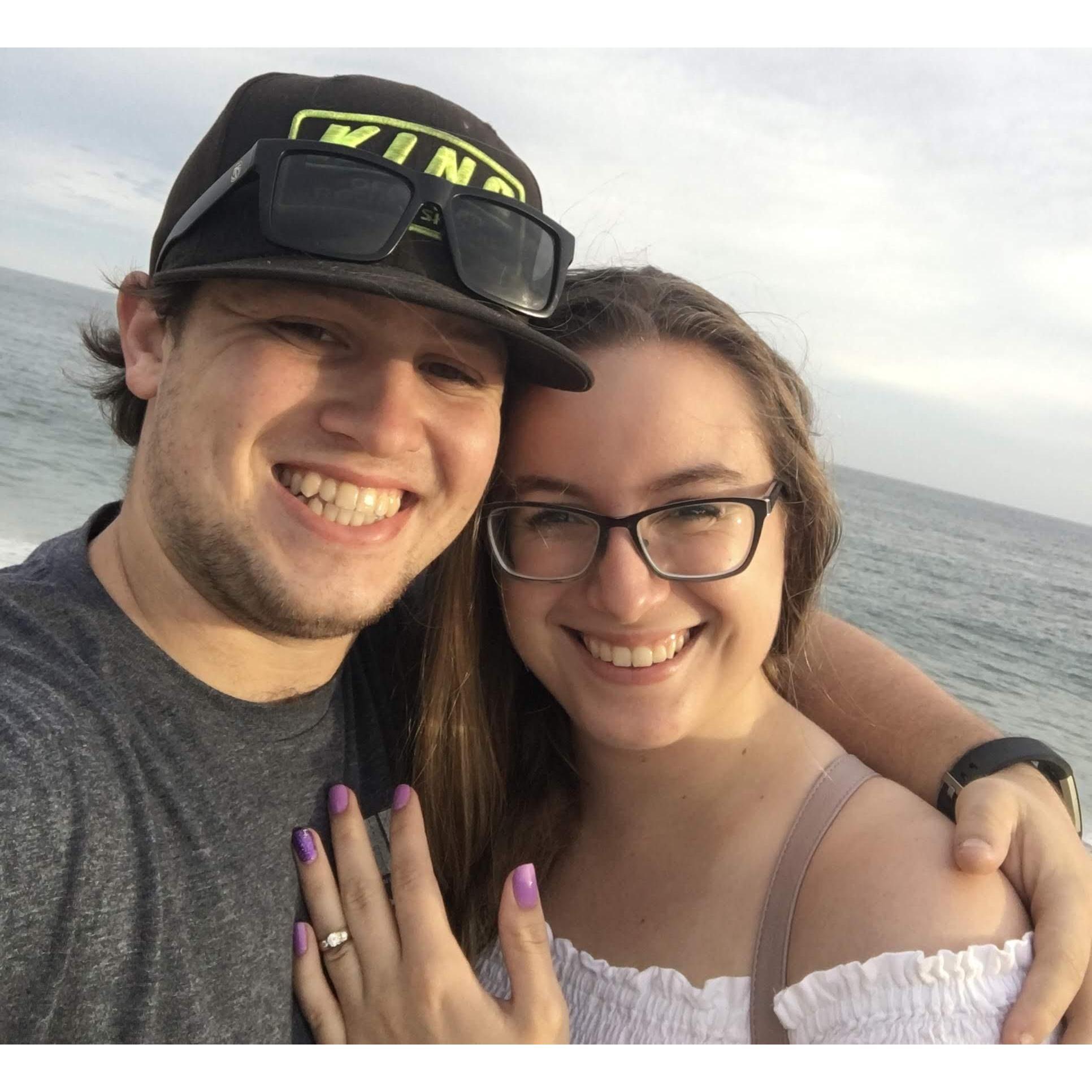 The day we got engaged!