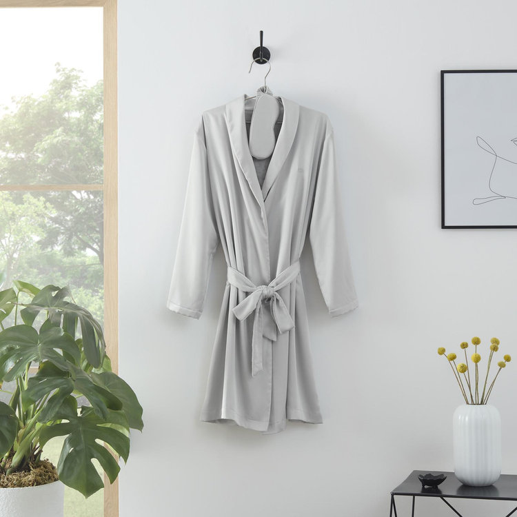 grey childrens dressing gown Baby Boy Girl Plush Fleece Dressing Gown Robe | Soft & Warm | 5-6 Years