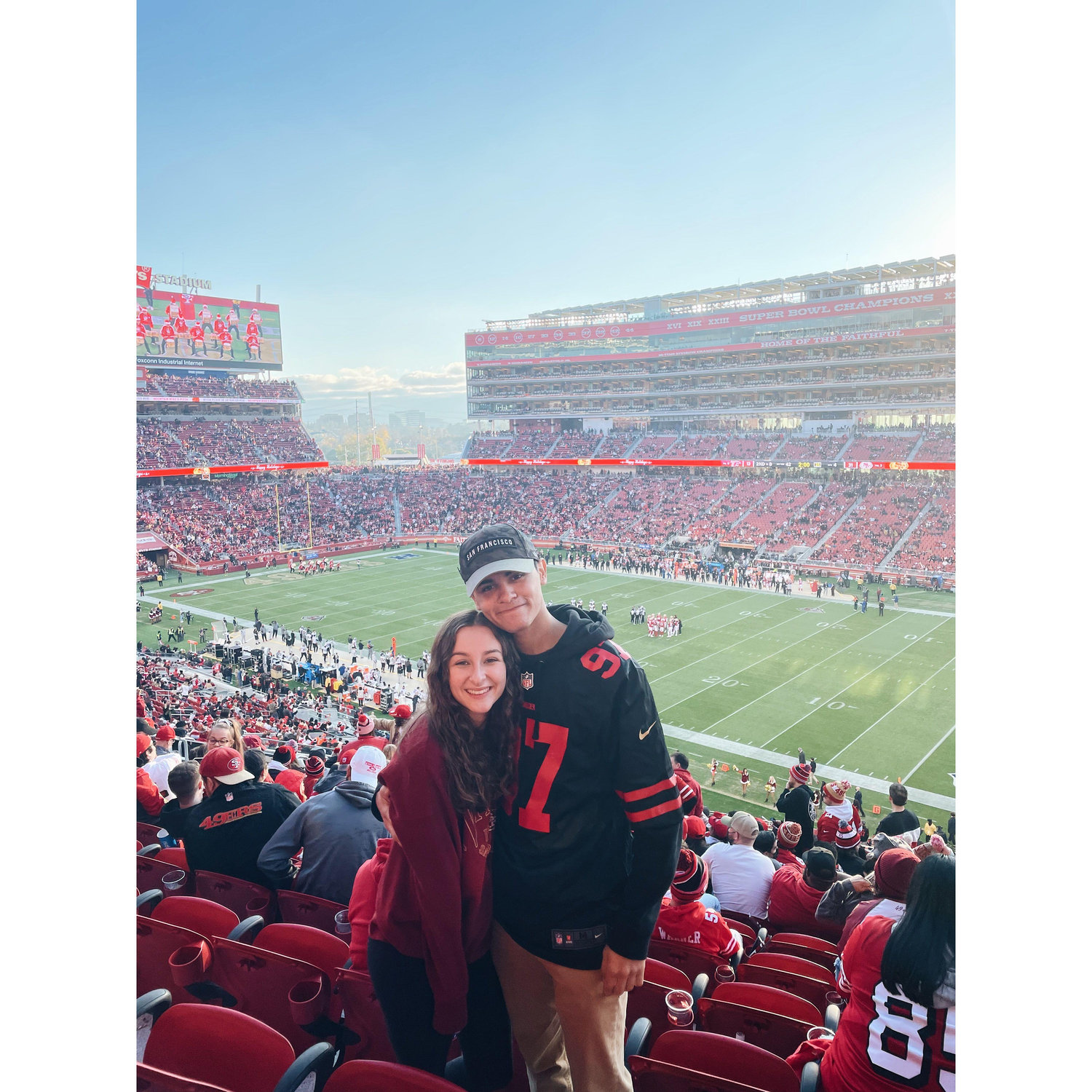 Our first 49ers game together.