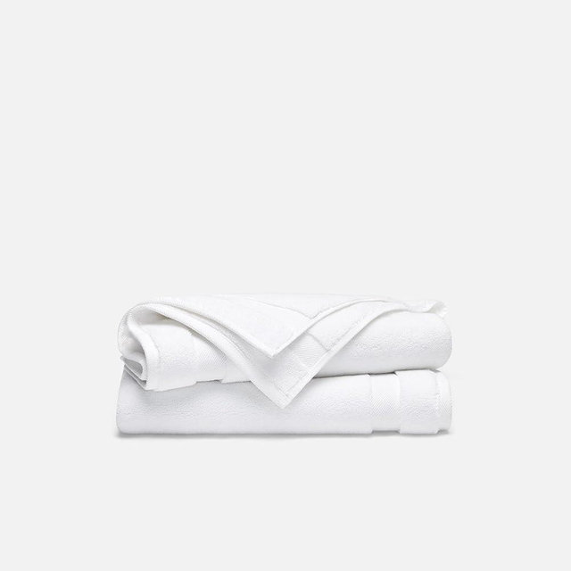 Brooklinen Super-Plush 100% Turkish Cotton Hand Towels - Set of 2-770 GSM, Highly Absorbent, Machine Washable, Perfect for Home & Bathroom (20" x 30", Solid White)