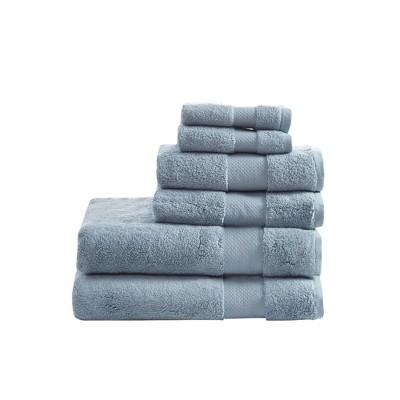 30"x58" 6pc Turkish Bath Towel Set Blue