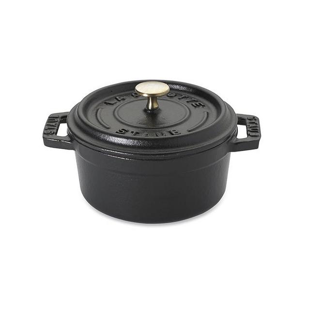 Staub Enameled Cast Iron Mini Cocotte, 1/4-Qt., Matte Black