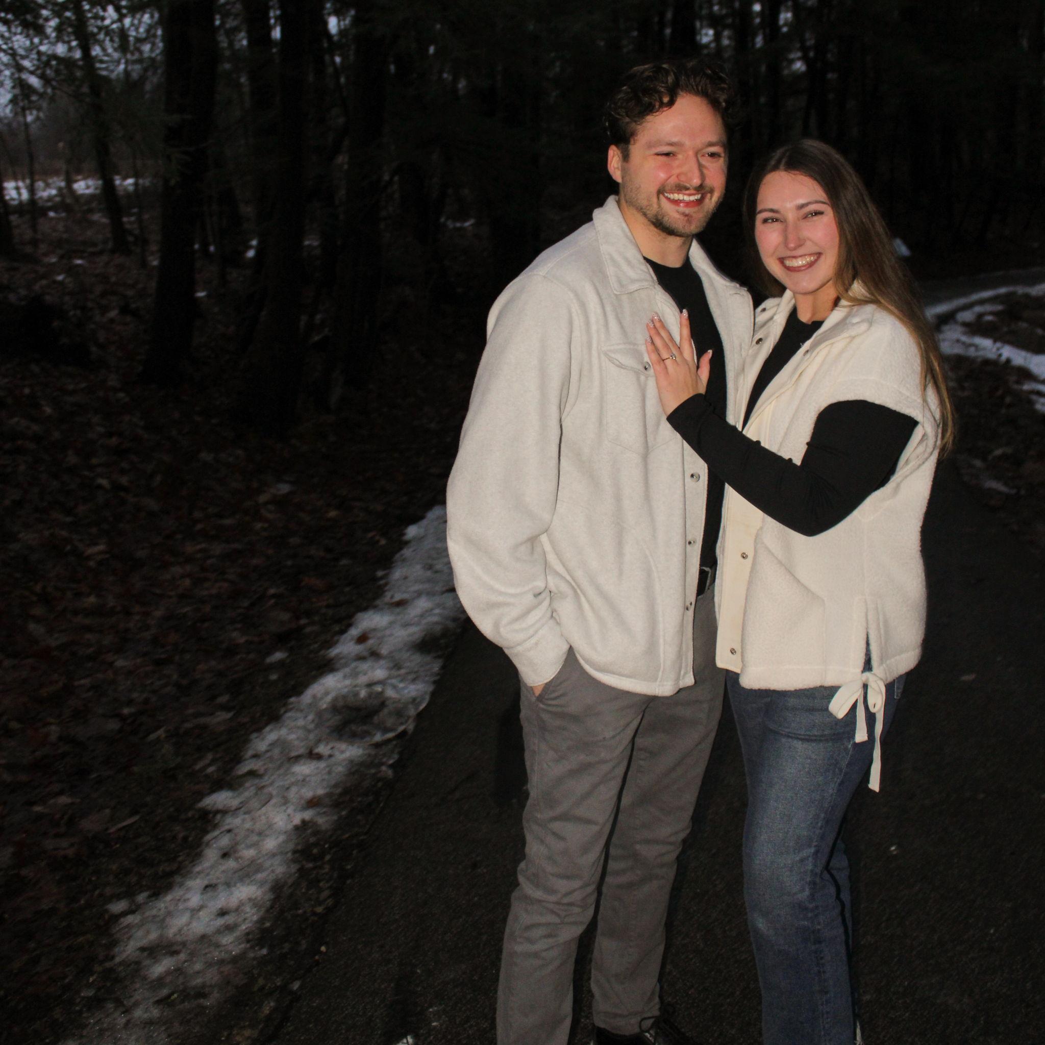 We smiled the whole night of the proposal!