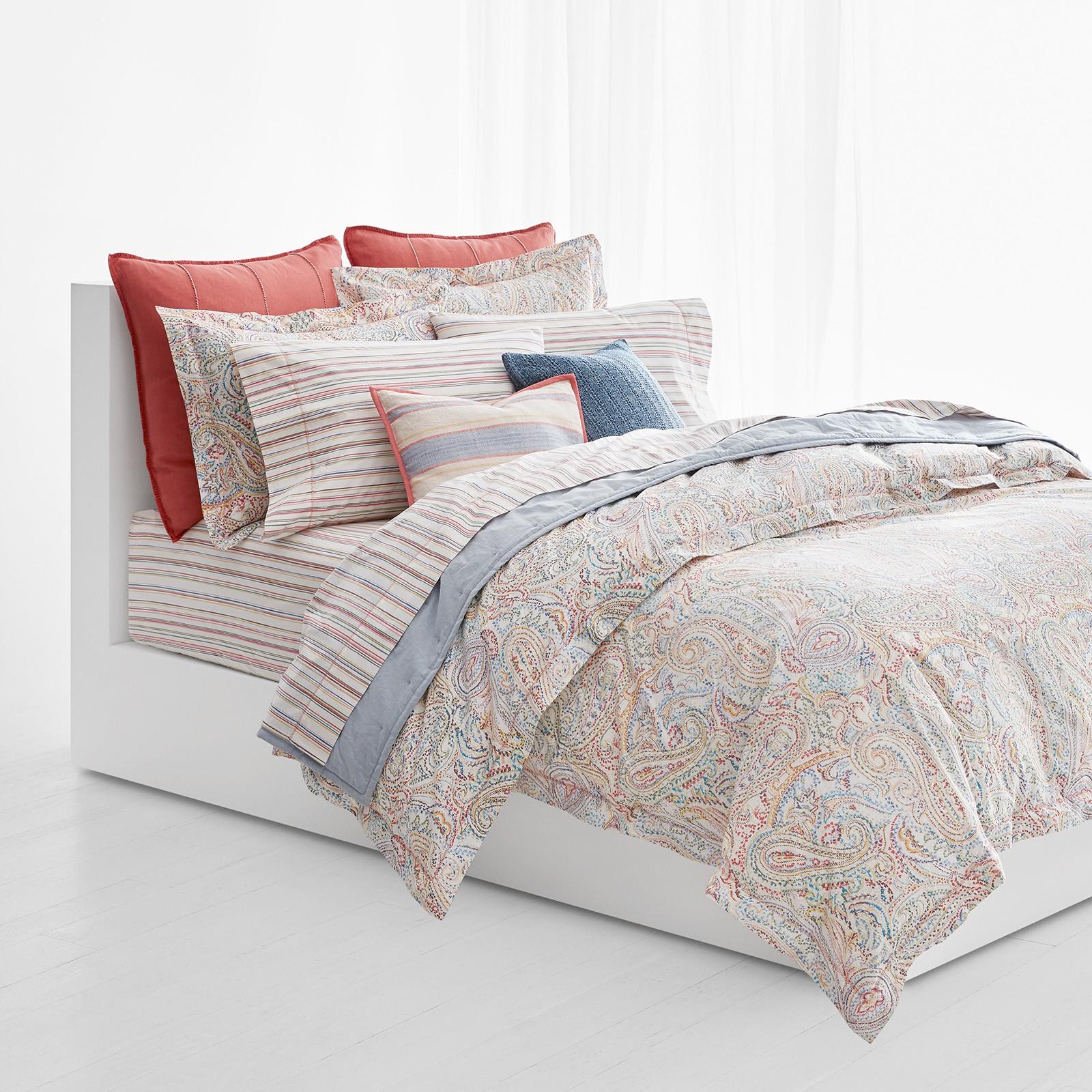 Ralph Lauren Cayden Paisley Comforter Set Queen Full